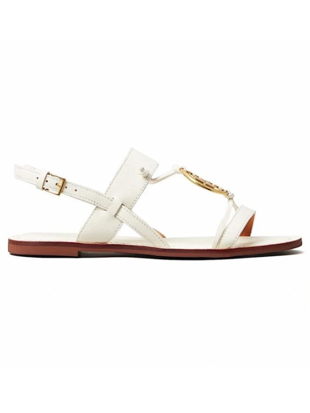 Tory Burch White  Miller Slingback Sandals